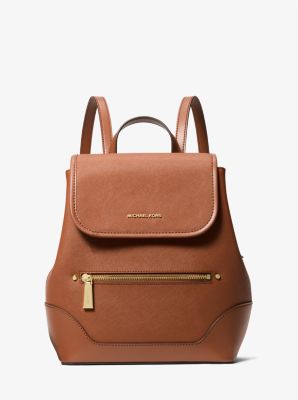 Harrison Medium Saffiano Leather Backpack | Michael Kors