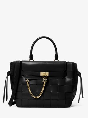 Hamilton Legacy Large Denim and Leather Belted Satchel