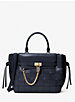 Hamilton Legacy Large Woven Leather Belted Satchel image number 0