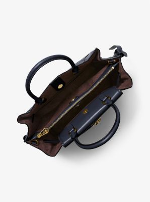 MICHAEL Michael Kors HAMILTON LEGACY BELTED SATCHEL - Handbag - black 