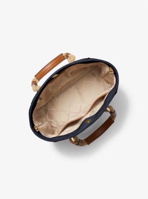 Lucy Blue Denim Clutch Bag, Handbags, Sale, Collections