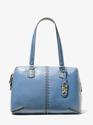 Astor Large Studded Leather Tote Bag