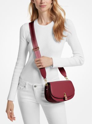 Mila Medium Leather Messenger Bag