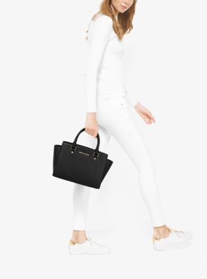 Michael kors selma on sale medium tz satchel