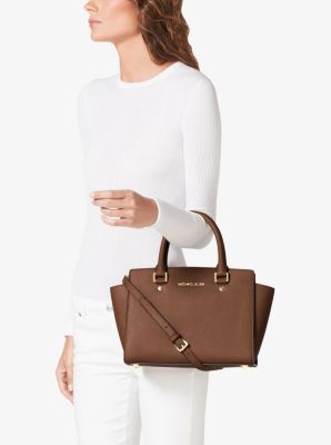 Selma Saffiano Leather Medium Satchel Michael Kors Canada