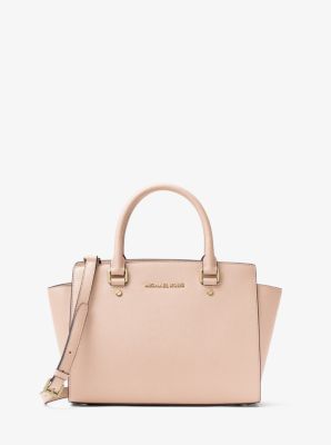 Selma Saffiano Leather Medium Satchel | Michael Kors