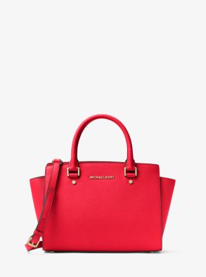 Selma Saffiano Leather Medium Satchel | Michael Kors