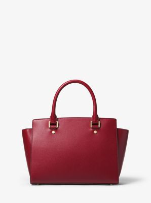 Selma Saffiano Leather Medium Satchel Michael Kors