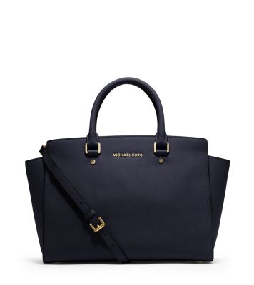 Selma Large Saffiano Leather Satchel 