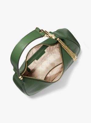 Michael Michael Kors Piper pebbled leather shoulder bag - Brown