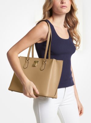 Michael Kors Jet Set Item Extra-Large Saffiano Leather Tote - Macy's