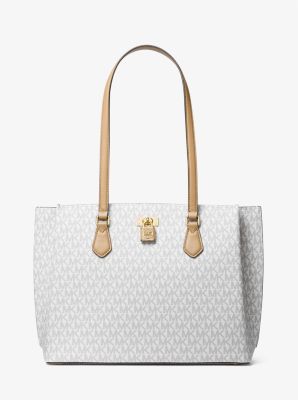 Michael Kors Charlotte Large TZ Tote in Signature Brown (35T0GCFT3B) - USA  Loveshoppe
