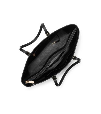 Michael Kors Jet Set Travel Large Saffiano Leather Top Zip Pocket Tote Bag  –