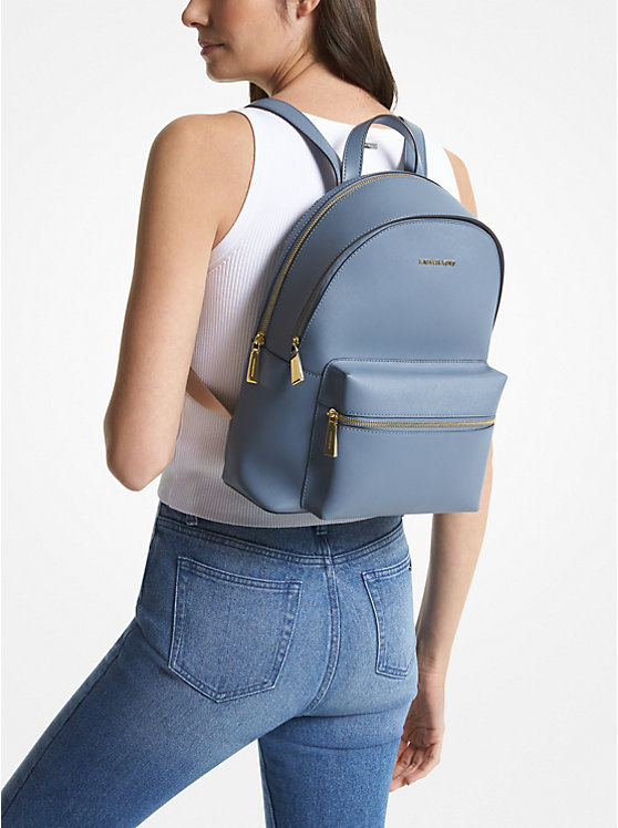 Sally Medium Saffiano Leather 2-In-1 Backpack image number 3