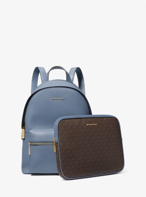 Michael Kors Jet Set Medium Saffiano Leather 2-in-1 Convertible Crossbody  Bag (Denim Blue): Handbags