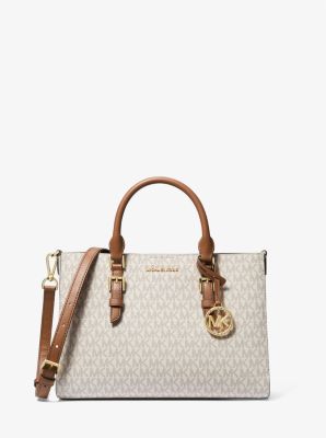 Sally Medium 2-in-1 Logo and Faux Leather Satchel | Michael Kors