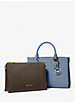 Sally Medium 2-in-1 Saffiano Leather and Logo Satchel image number 3