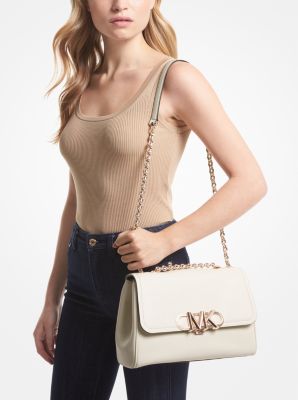 Michael kors large leather shoulder online bag