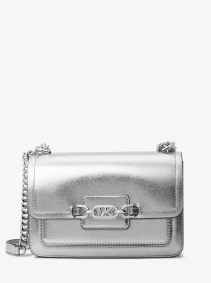 Michael kors silver shoulder bag on sale