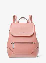 Harrison Medium Saffiano Leather Backpack - PINK - 30S3S8HB2L
