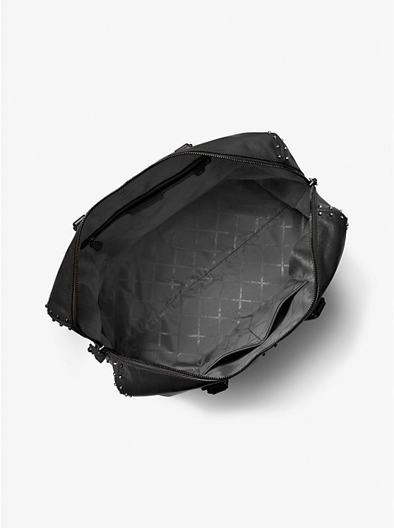 Astor Extra-Large Studded Leather Weekender Bag image number 1