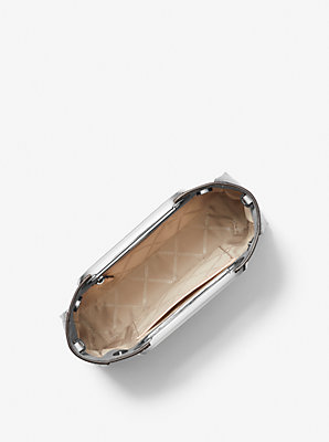 Grand sac à bandoulière Chelsea convertible en cuir Saffiano métallisé