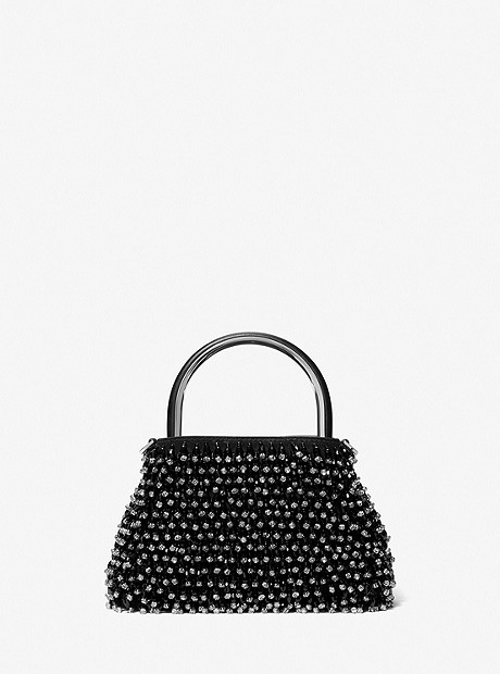 Limited-Edition Rosie Extra-Small Embellished Suede Shoulder Bag - BLACK - 30S3SRIL0S