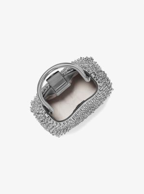Schultertasche Rosie Extra-Small aus Kunstleder in Metallic-Optik mit Verzierung – limitierte Auflage