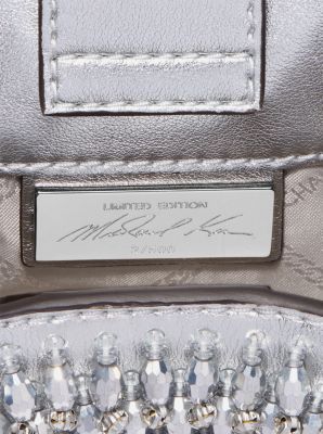 Limited-Edition Rosie Extra-Small Embellished Metallic Faux Leather Shoulder Bag image number 3