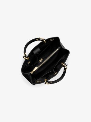 Macy's, Bags, Macys Inc Tortoise Black Bucket Bag Chain Strap