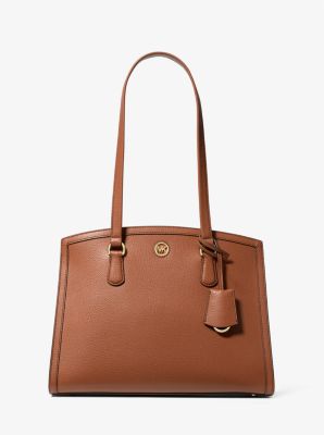 Chantal Medium Pebbled Leather Tote Bag image number 0