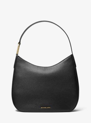 Kensington Large Pebbled Leather Hobo Shoulder Bag