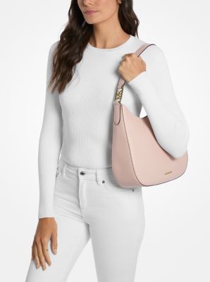 Kensington Large Pebbled Leather Hobo Shoulder Bag