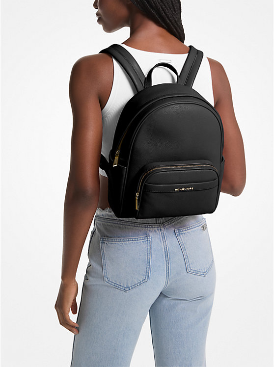 Bex Medium Pebbled Leather Backpack image number 3