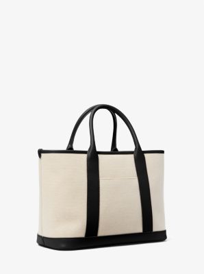 Luisa Medium Cotton Canvas Satchel | Michael Kors