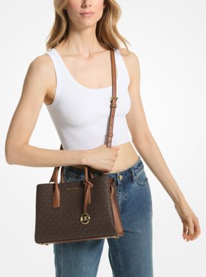 Bolso satchel Ruthie pequeño con logotipo