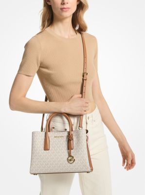 Bolso satchel Ruthie pequeño con logotipo