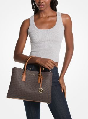 Ruthie Large Signature Logo Satchel image number 2