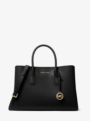 Michael kors medium leather satchel best sale