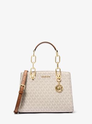 Cynthia Small Signature Logo Satchel