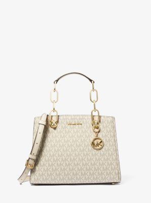 Cynthia Small Signature Logo Satchel image number 0