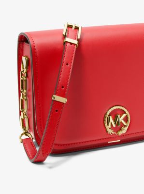 New Year Delancey Medium Leather Messenger Bag | Michael Kors Canada