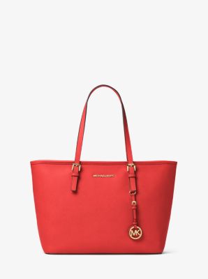 Jet Set Large Saffiano Leather Tote Bag