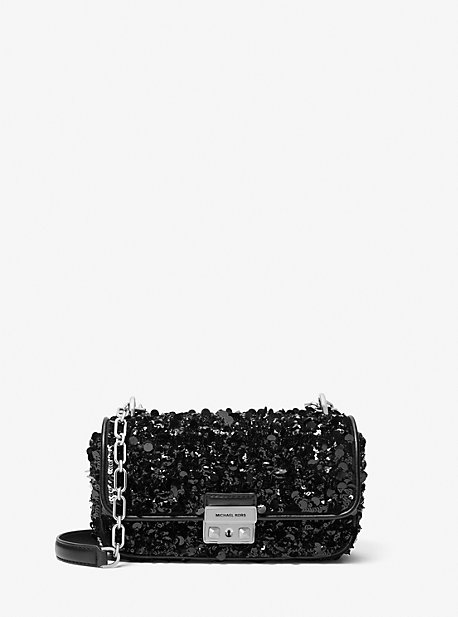 Michaelkors Limited-Edition Tribeca Small Hand-Embellished Shoulder Bag,BLACK