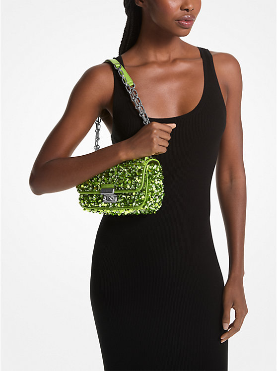 Limited-Edition Tribeca Small Hand-Embellished Shoulder Bag image number 2