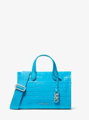 Gigi Small Crocodile Embossed Leather Messenger Bag | Michael Kors Canada