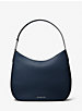 Grand sac à épaule bohème Kensington en cuir grainé à logo signature image number 0