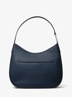 Kensington Large Pebbled Leather Hobo Shoulder Bag