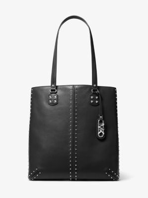 Grand sac fourre-tout Astor en cuir clouté