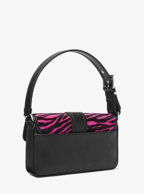 Colby Medium Zebra Print Calf Hair Shoulder Bag image number 2